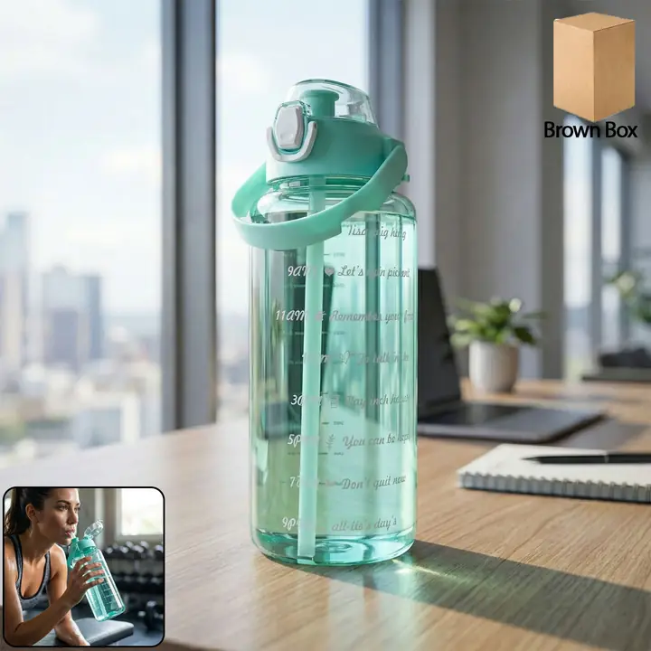 Litre Large Capacity Leakproof Sports Water Bottle (1 Pc)