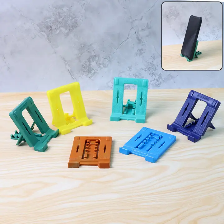 Adjustable 4 Steps Foldable Mobile Stand Holder (1 Pc)