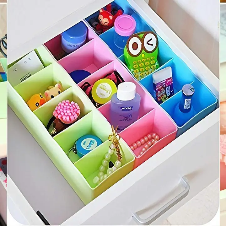 5-compartments Sockshandkerchiefunderwear Storage Box Socks Drawer Closet Organizer Storage Boxes