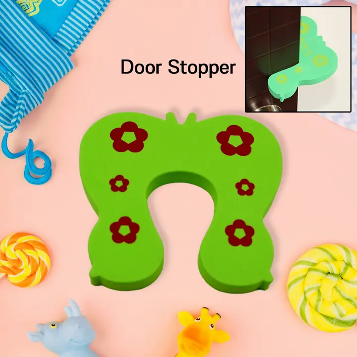 Child Safety Protection Baby Safety Cute Animal Security Card Door Stopper (1pc )