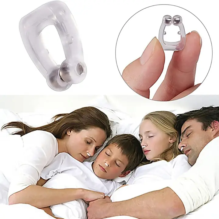 Anti Snore Device For Men And Woman Silicone Magnetic Nose Clip For Heavy Snoring Sleeper Snore (1 Pc)
