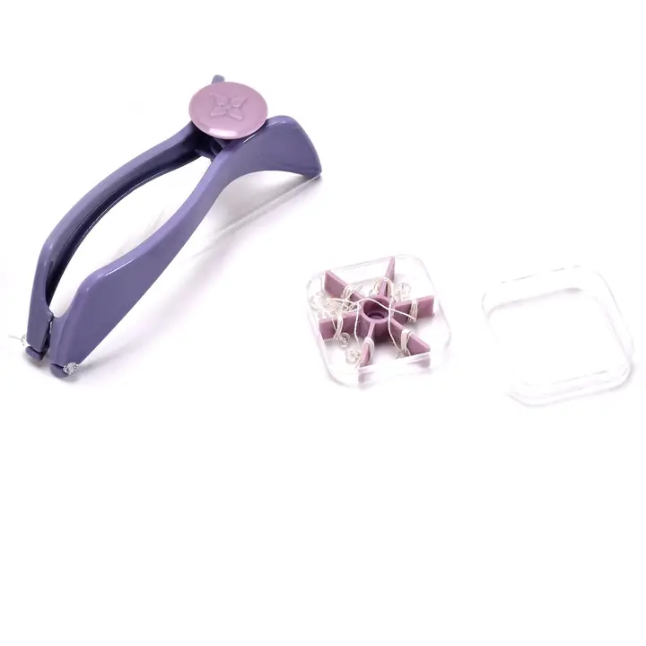 Slique Painless Eyebrow Upper Lips Face And Body Hair Removal Threading Manual Tweezer Machine