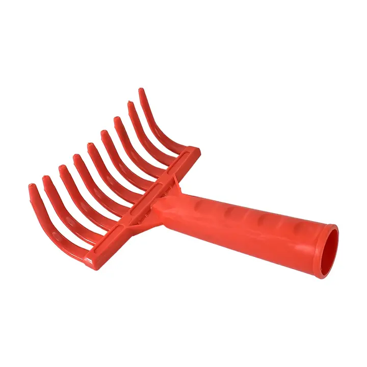 Heavy Duty Plastic Garden Hand Rake 9-tooth Cultivator Tool (1 Pc)