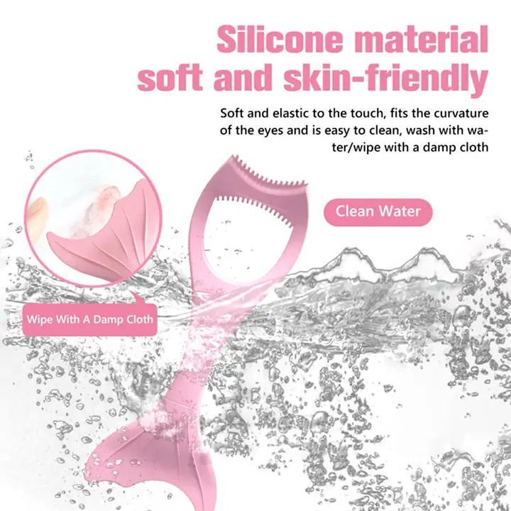Multifunctional Easy To Clean Curved Silicone Eyeliner Stencils Wing Tips Quick Reusable For Makeup (1 Pc)