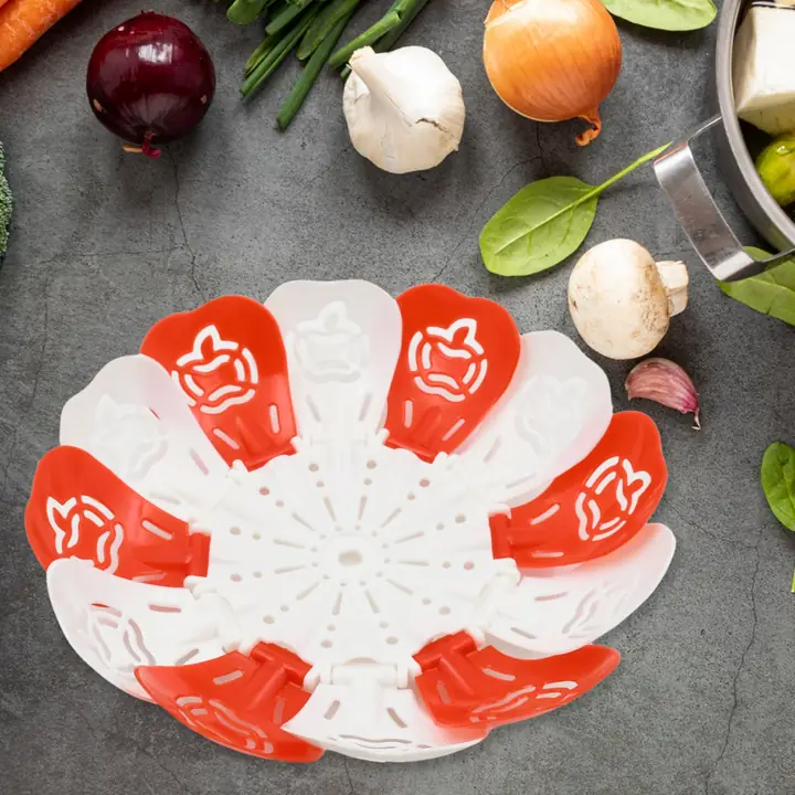 Folding Fruit Basket Foldable Basket Fruit Bucket Basket With Hanging Stand Fruit And Vegetables (1 Pc)