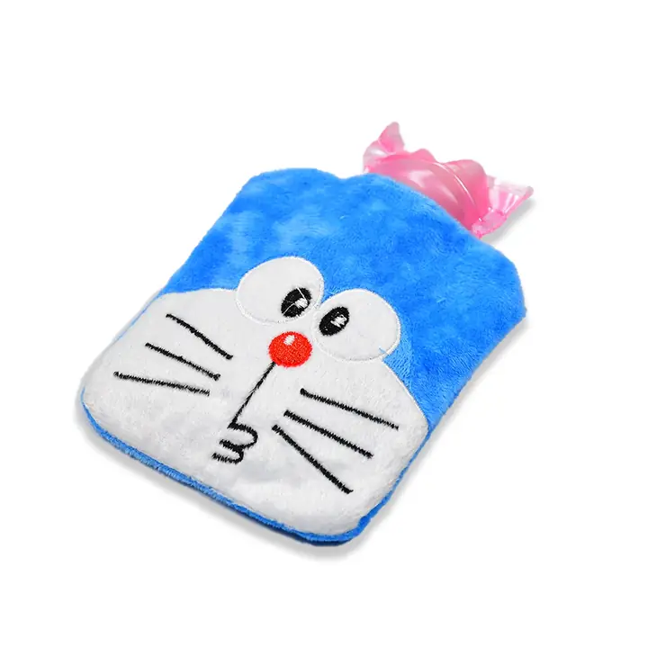 Doremon Small Hot Water Bag With Cover For Pain Relief Neck Shoulder Pain And Hand Feet Warmer