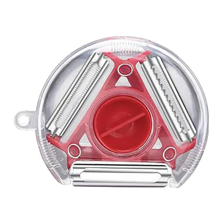3 In 1 Multi Function Three Use Rotary Hanging Round Planer Peeler And Cutter Vegetable Slicer