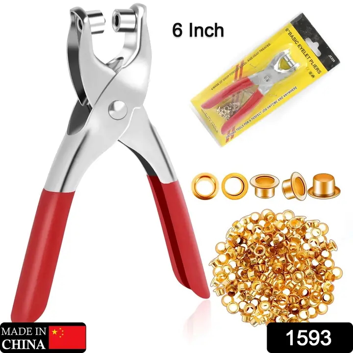 Grommet Setting Tool With 25 Pcs Gold Eyelets Grommets Steel Hole Punch Setter Kit For Leather