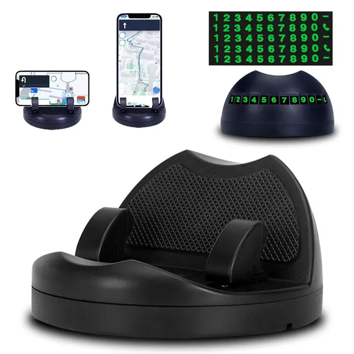 In 1 Car Anti-slip Mat Phone Holder Non Slip Sticky Phone Mount Holder (1 Set)